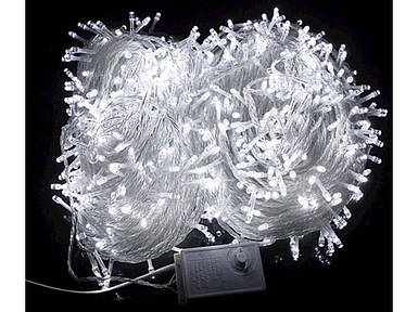 Гірлянда 400LED Білий 24м прозорий провід ТМ КИТАЙ