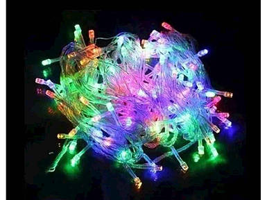 Гірлянда 400LED мульті 24м прозорий провід ТМ КИТАЙ