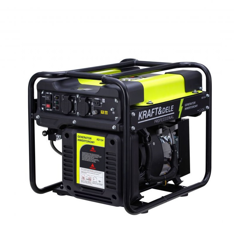 Генератор інверторний KD134 однофазний із ручним стартером 3,5/4 кВт ТМ "Kraft&Dele", фото 1