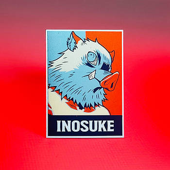 Магніт вініловий - Demon Slayer - Inosuke