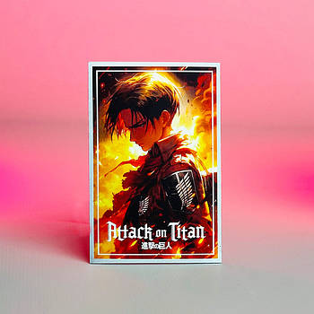 Магніт вініловий - Attack on Titan - Levi Ackerman