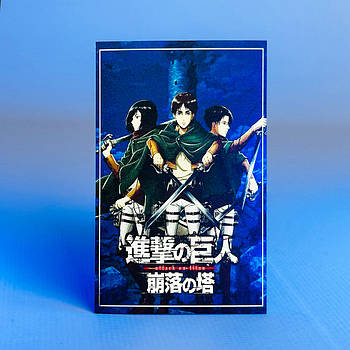 Магніт вініловий - Attack on Titan - Levi, Mikassa and Eren