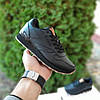 Жіночі термо кросівки Reebok Classic Leather Black Чорні Рібок Класік Лезер шкіра на флісі єврозима, фото 2