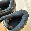 Жіночі термо кросівки Reebok Classic Leather Black Чорні Рібок Класік Лезер шкіра на флісі єврозима, фото 8