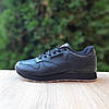Жіночі термо кросівки Reebok Classic Leather Black Чорні Рібок Класік Лезер шкіра на флісі єврозима, фото 7