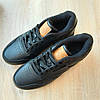 Жіночі термо кросівки Reebok Classic Leather Black Чорні Рібок Класік Лезер шкіра на флісі єврозима, фото 4