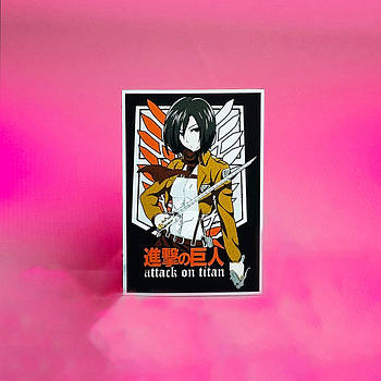 Магніт вініловий - Attack on Titan - Mikassa