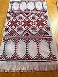 Рушник вишитий "Орнамент" на панамі ручної роботи 200*34 см., фото 2