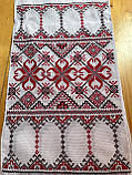 Рушник вишитий "Орнамент" на панамі ручної роботи 200*34 см., фото 3
