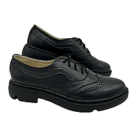 Оксфорди туфлі жіночі з натуральної шкіри черного цвета Style Shoes”, фото 7