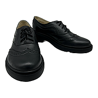 Оксфорди туфлі жіночі з натуральної шкіри черного цвета Style Shoes”, фото 9