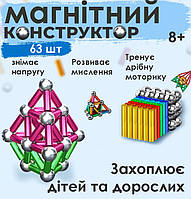 Магнітний конструктор антистрес головоломка палички та кульки Neocube, neo mix colop неокуб