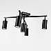 Чорна люстра на 5 спотів з 3 світловими режимами Ø 60 см A 68/5 BK, фото 3