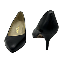 Туфлі жіночі винклкипперы з лакової шкіри чорного кольору на підборах 6 см “Style Shoes”, фото 4