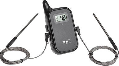 Термометр для барбекю/грилю та духовки з радіодатчиком TFA Kitchen Chef Twin 14.1511.01, фото 4