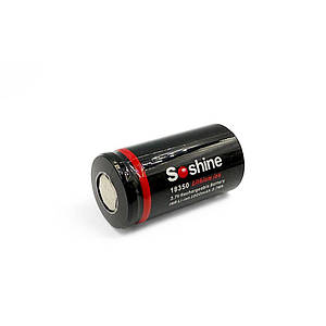 Акумулятор Li-Ion INR 18350 Soshine 1000mAh (3.7v) 1шт.