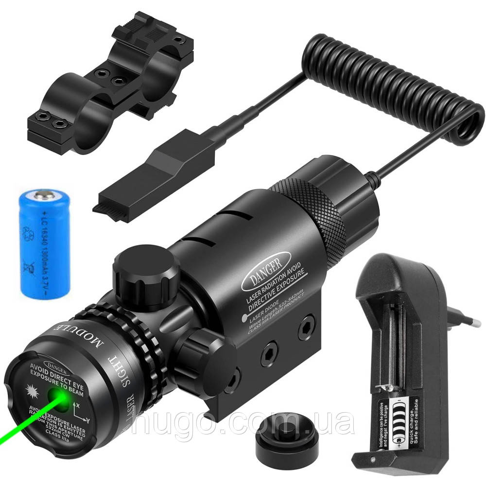 Лазерна указка до 500м, 532нм + акумулятор, LASER G20 Green / Лазерний вказівник / Акумуляторний лазер