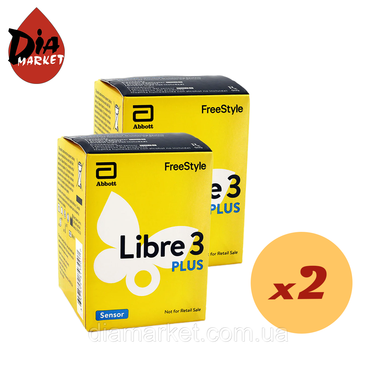 Сенсор FreeStyle Libre 3 Plus (Фристайл Либре 3 Плюс) 2 уп.