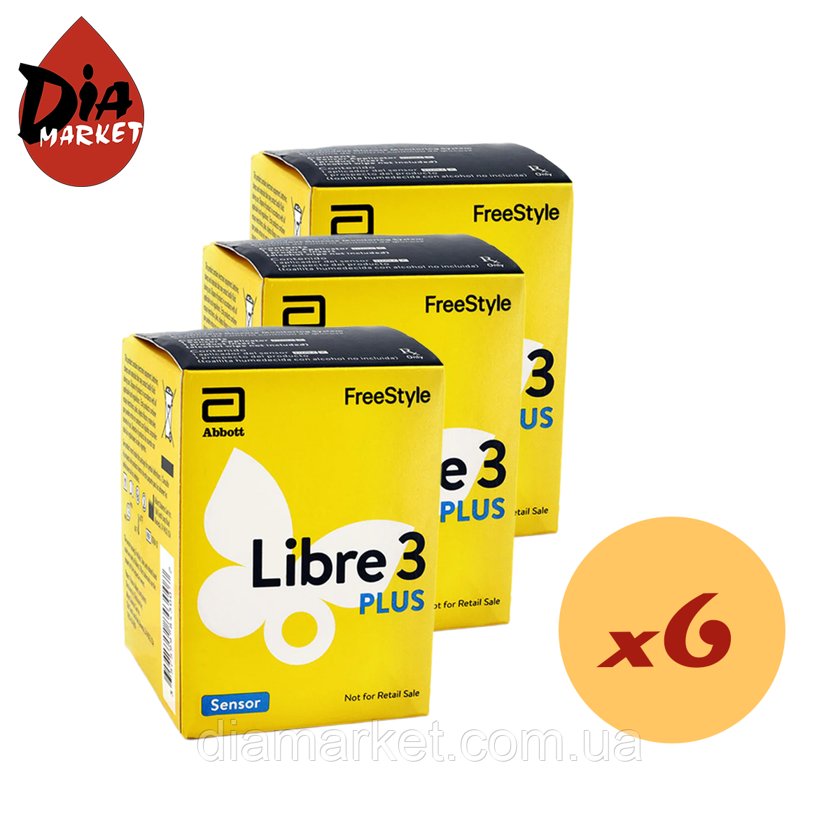Сенсор FreeStyle Libre 3 Plus (Фристайл Либре 3 Плюс) 6 уп.