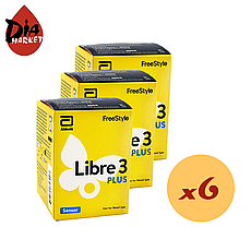 Сенсор FreeStyle Libre 3 Plus (Фристайл Либре 3 Плюс) 6 уп.