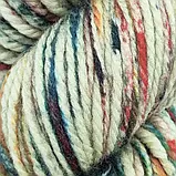 Пряжа Vintage Organic Hand Paint/Вінтаж Органік Хенд Пеінт, зелений-блакитний-червоний-гірчичний Fall in Love SE707, Etrofil, фото 3