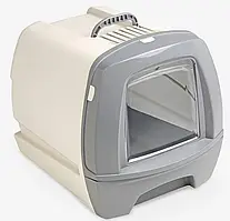Туалет-бокс для котів MPS Box 80"S GREY, з фільтром, лопаткою, зйомний лоток, МПС сірий 50x40x42 см (*)
