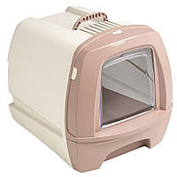 Туалет-бокс для котів MPS Box 80"S MARSALA, з фільтром, лопаткою, зйомний лоток, МПС марсала 50x40x42 см (*)