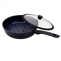 Сковорідка з кришкою 28см 3,7л із діамантовим антипригарним покриттям Edenberg EB-3493