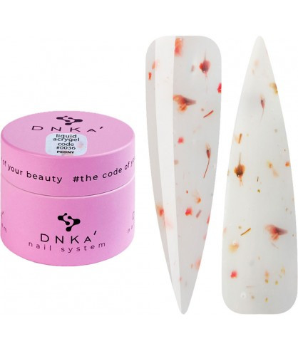 Гель рідкий DNKa Liquid Acrygel №0036 Peony 15 мл, фото 1