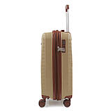 Валіза мала S поліпропілен бежева 55х37х23+5см/48л/2.9кг/Worldline 293, фото 5