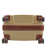 Валіза мала S поліпропілен бежева 55х37х23+5см/48л/2.9кг/Worldline 293, фото 6