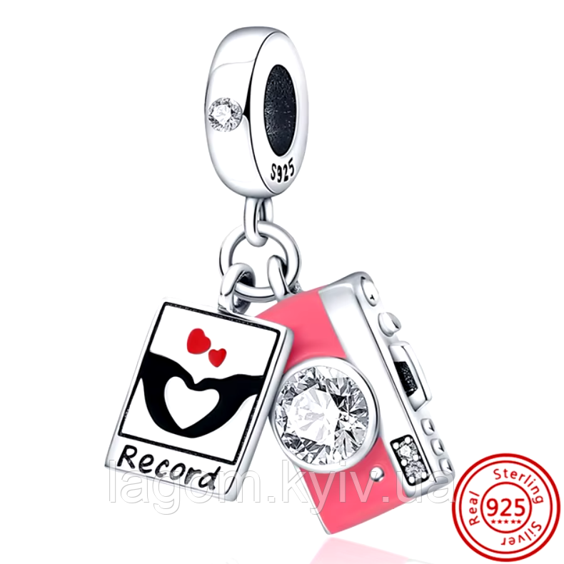 Срібний шарм-підвіска у стилі PANDORA Romantic Charm 925 проба срібна намистна на браслет ПАНДОРА, фото 1