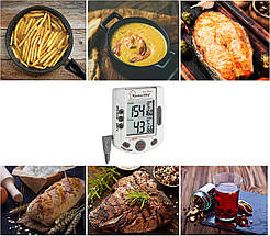 TFA Kitchen Chef Duo Therm 14.1503 | Цифровий термометр для барбекю, грилю та духовки зі щупом, фото 2