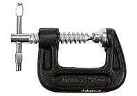 Струбцина з гвинтовим затиском "G" подібна YATO; l= 25 мм (1") [20]