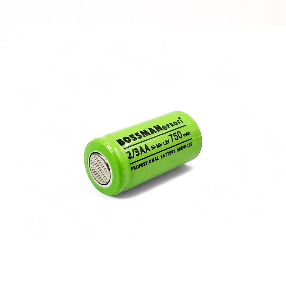 Промисловий NiMh акумулятор 2/3AA (14280) Bossman Profi 750mAh (1.2v), фото 1