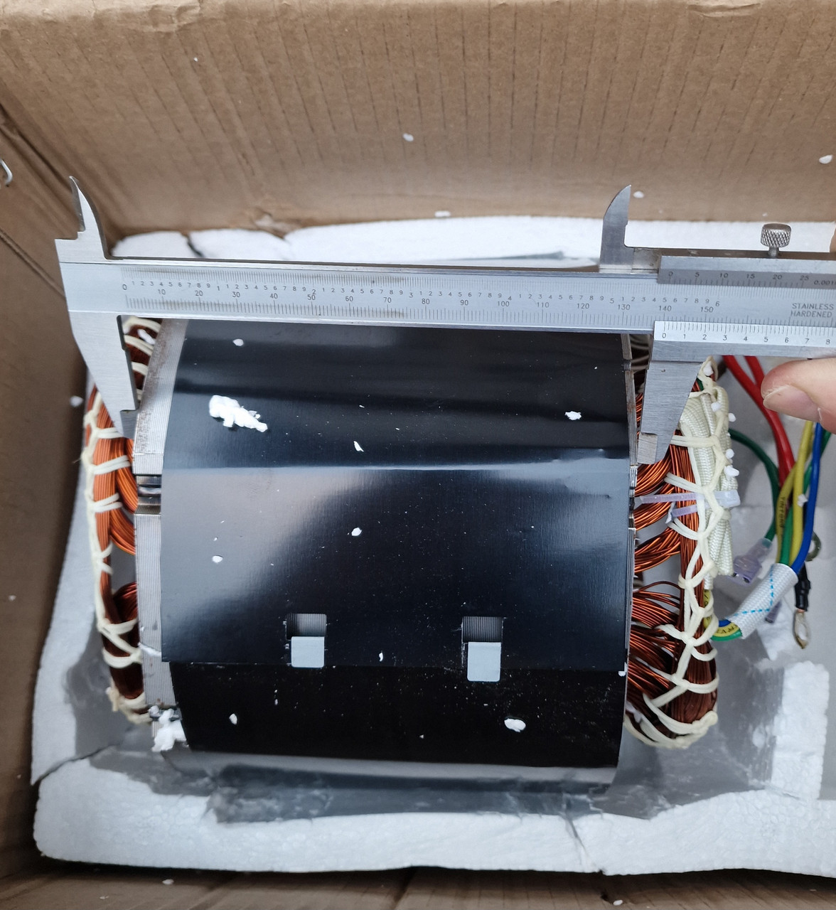 Статор генератор 5квт Lзаліза 140мм/d заліза 190/d внутрішній 120 медь однофазный, фото 1