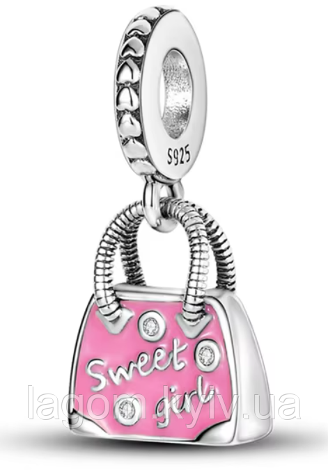 Срібний шарм-підвіска у стилі PANDORA Beauty Charm 925 проба срібна намистна на браслет ПАНДОРА, фото 1
