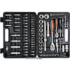 Набір головок торцевих, насадок STHOR : квадрат 1/2", 1/4" з інструментами [94 Од.] [3/96]