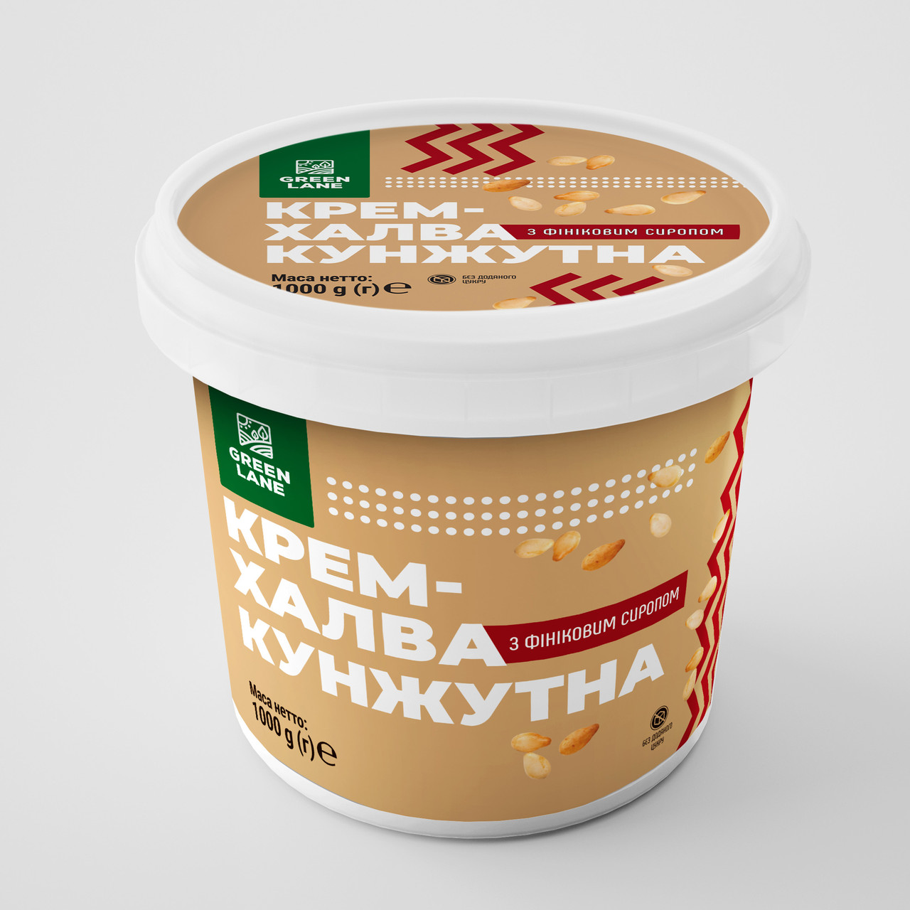 Паста насіння кунжуту (крем-халва) з фініковим сиропом 1000 г, без доданого цукру, консервантів