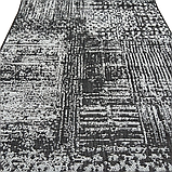 Килимова доріжка на гумовій основі Karat Flex 19197/08 сіра шириною 120 см, фото 4