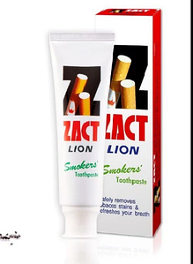 Зубна паста відбілююча для курців Zact Lion - 160г