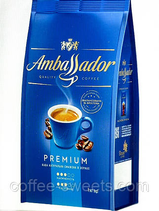 Кава в зернах Ambassador Premium 1 кг, фото 3