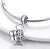 Срібний шарм-підвіска у стилі PANDORA Travel Charm Paris 925 проба срібна намистна на браслет ПАНДОРА, фото 3
