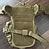 Тактична сумка на пояс і ногу з кріпленням на стегно військова койот, фото 8