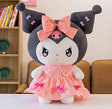 Велика Плюшева М'яка Іграшка Куромі з Аніме в Рожевій Сукні Hello Kitty 50 см