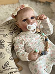 Колекційна Силіконова Лялька Реборн Анатомічна Новонароджена Дівчинка Немовля Луна (Вінілова Лялька) Reborn 50 см, фото 3