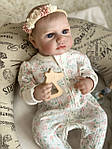 Колекційна Силіконова Лялька Реборн Анатомічна Новонароджена Дівчинка Немовля Луна (Вінілова Лялька) Reborn 50 см, фото 4