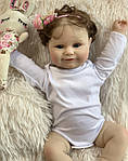 Колекційна Силіконова Лялька Реборн Немовля Reborn Анатомічна Дівчинка Пупс Еріка (Вінілова Лялька) 50 см, фото 3
