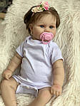 Колекційна Силіконова Лялька Реборн Немовля Reborn Анатомічна Дівчинка Пупс Еріка (Вінілова Лялька) 50 см, фото 5
