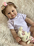 Колекційна Силіконова Лялька Реборн Немовля Reborn Анатомічна Дівчинка Пупс Еріка (Вінілова Лялька) 50 см, фото 7
